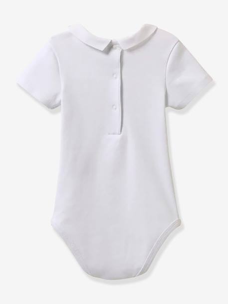 Babyromper Ottomaanse kraag - biokatoen CYRILLUS wit - vertbaudet enfant 