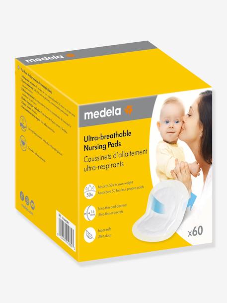 Doos van 60 ademende borstvoedingscompressen MEDELA wit - vertbaudet enfant 