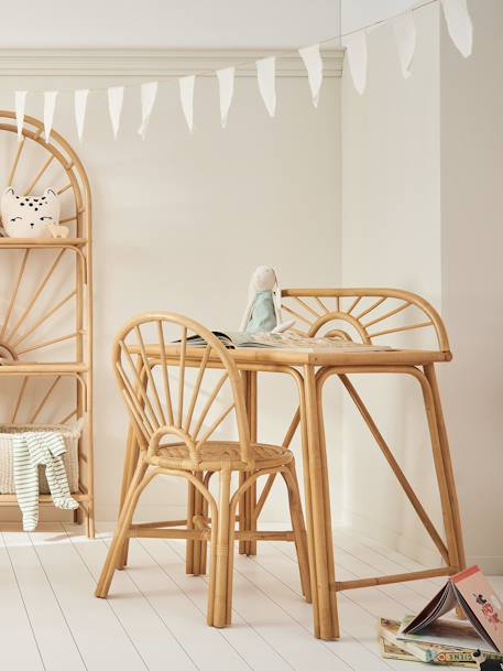 Basisbureau Soleil in rotan hout - vertbaudet enfant 