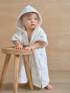 Baby-Personaliseerbare badponcho voor baby's GIVERNY, met gerecycled katoen