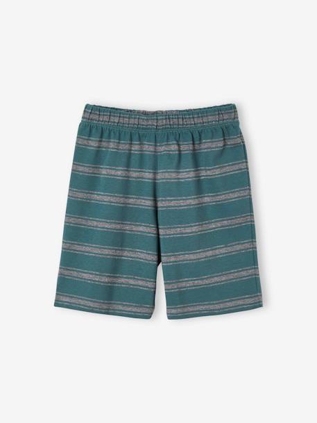 Set van 2 Oeko Tex® pyjashorts met ridder en draken Set geel en groen - vertbaudet enfant 