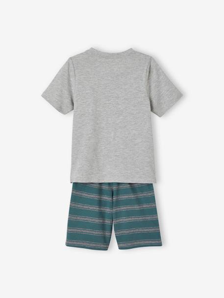 Set van 2 Oeko Tex® pyjashorts met ridder en draken Set geel en groen - vertbaudet enfant 