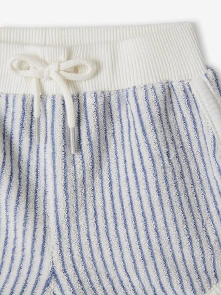 Set van 4 badstoffen shorts baby's chambrayblauw - vertbaudet enfant 