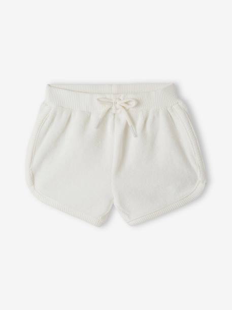 Set van 4 badstoffen shorts baby's chambrayblauw - vertbaudet enfant 