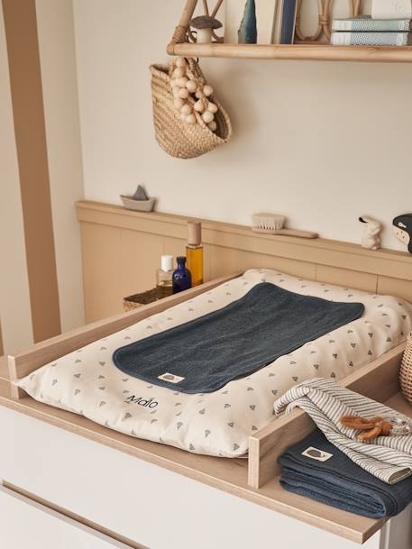 Personaliseerbaar aankleedkussen NAVY SEA beige, bedrukt - vertbaudet enfant 