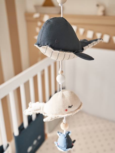 Muzikale walvis NAVY SEA gemêleerd beige - vertbaudet enfant 