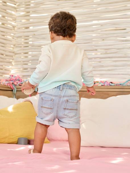 Denimshort baby double stone - vertbaudet enfant 