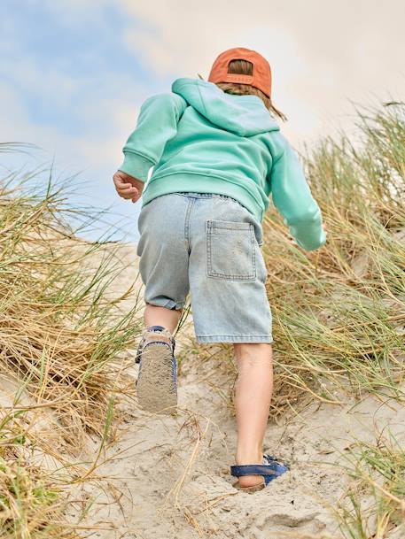 Denim jongensbermuda, gemakkelijk aan te trekken double stone+stone - vertbaudet enfant 