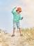 Jongenssweater met rits en capuchon Basics turquoiseblauw - vertbaudet enfant 