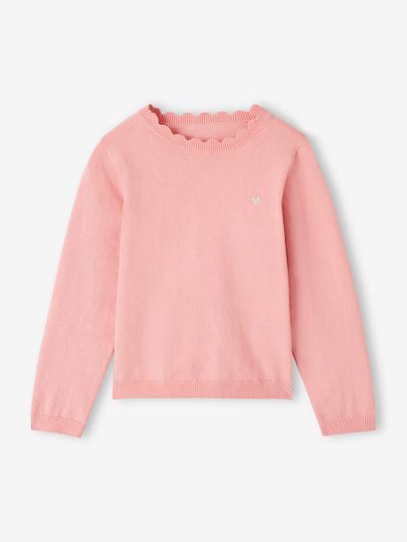 Meisjestrui BASICS personaliseerbaar marineblauw+snoepjesroze - vertbaudet enfant 