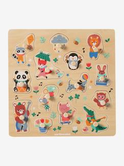 Speelgoed-Knopenpuzzel Les animaux joyeux FSC 100%