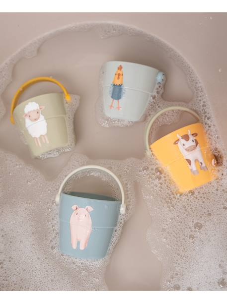 Set van 4 badbekers van Little Goose - LITTLE DUTCH meerkleurig - vertbaudet enfant 