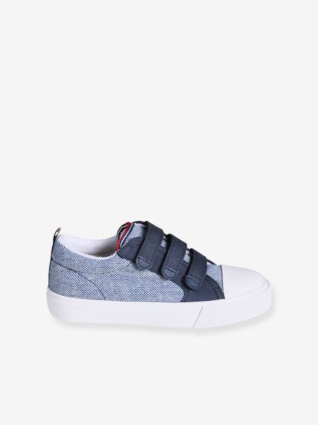 Stoffen sneakers met klittenband voor kinderen veel blauw - vertbaudet enfant 