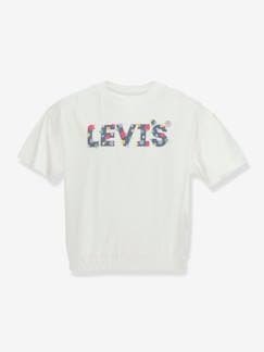 Meisje-T-shirt, souspull-Meisjesshirt Meet and greet Floral Levi's® van biokatoen