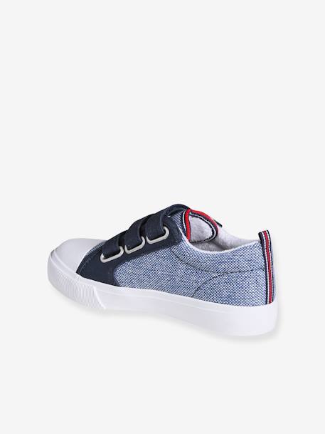 Stoffen sneakers met klittenband voor kinderen veel blauw - vertbaudet enfant 