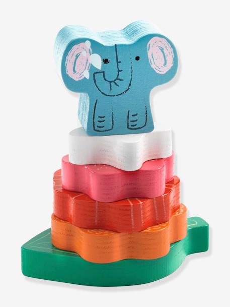 Nestel- en stapelpuzzel 'Puzz & Stack Happy' - DJECO meerkleurig - vertbaudet enfant 