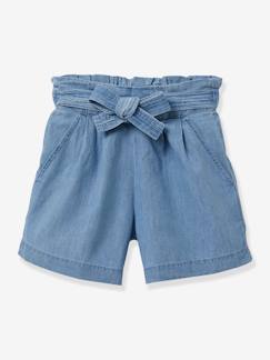 Meisje-Jeansshort voor meisjes CYRILLUS