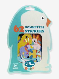 Speelgoed-Creatieve activiteiten-Plakken en vormgeven-62 dierenstickers - DJECO