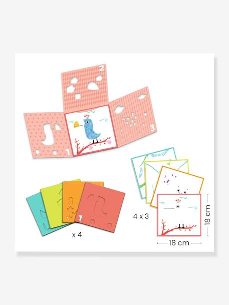 Stencils - DJECO meerkleurig - vertbaudet enfant 