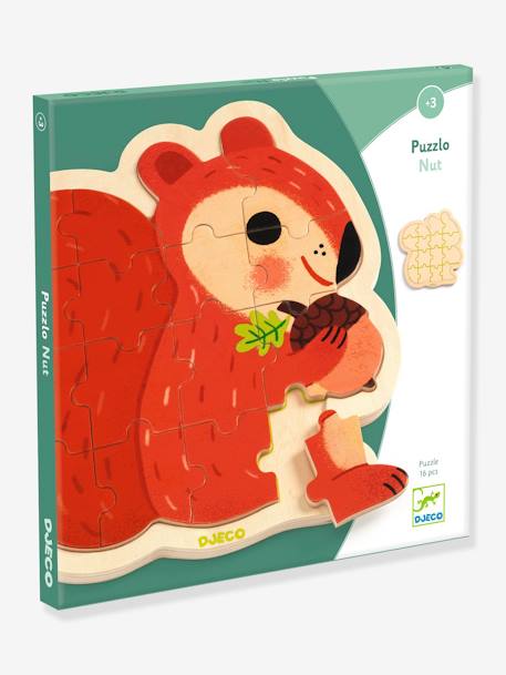 Houten puzzel Nut 16st - DJECO meerkleurig - vertbaudet enfant 