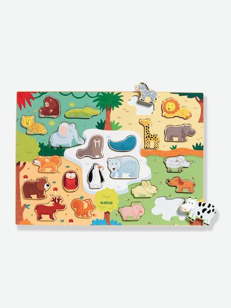 Animo houten puzzel - DJECO meerkleurig - vertbaudet enfant 