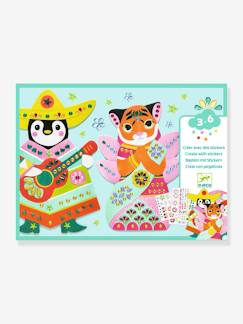 Speelgoed-Creatieve activiteiten-Plakken en vormgeven-Collageactiviteit met glanzende stickers DJECO