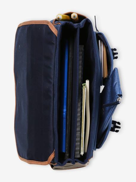 Schooltas + etui 'cool school' voor jongens blauw - vertbaudet enfant 