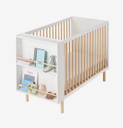 Slaapkamer en Opbergoplossingen-Slaapkamer-Kinderbedje, babybedje-Vast kinderbed + boekenkast