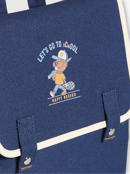 Rugzak 'happy castor' blauw - vertbaudet enfant 