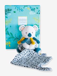 Speelgoed-Eerste levensjaren-Yoca de koala - pop met knuffel 15cm - DOUDOU ET COMPAGNIE