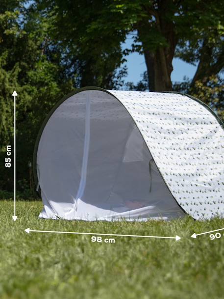 Anti-UV UPF50+ tent met muggenet Babymoov groen+MARINIERE - vertbaudet enfant 
