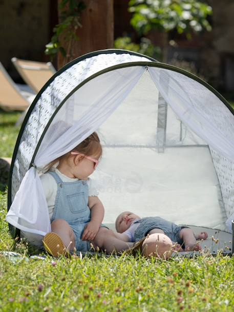 Anti-UV UPF50+ tent met muggenet Babymoov groen+MARINIERE - vertbaudet enfant 