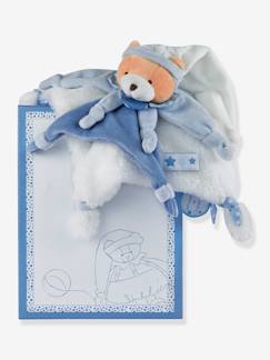 Speelgoed-Eerste levensjaren-Knuffels en knuffeldoekjes-Vierkante knuffel 27 cm petit chou beer - DOUDOU ET COMPAGNIE