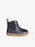 Leren babyboots met rits marineblauw - vertbaudet enfant 