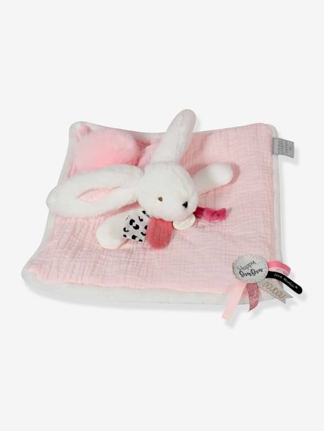 Happy knuffel luierstof 25cm - DOUDOU ET COMPAGNIE rozen - vertbaudet enfant 