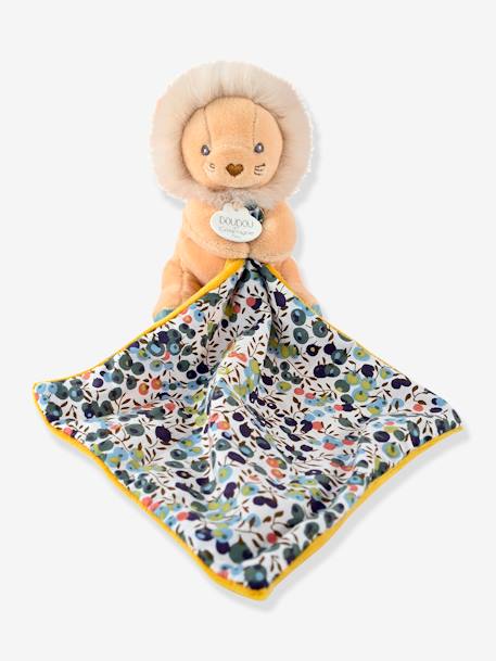 Pop + knuffel 12cm boh'aim - DOUDOU ET COMPAGNIE blauw+geel+rozen - vertbaudet enfant 