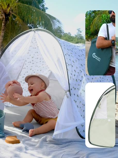 Anti-UV UPF50+ tent met muggenet Babymoov groen+MARINIERE - vertbaudet enfant 