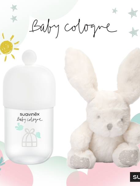 Set Baby eau de cologne Sense + konijn knuffel SUAVINEX wit - vertbaudet enfant 