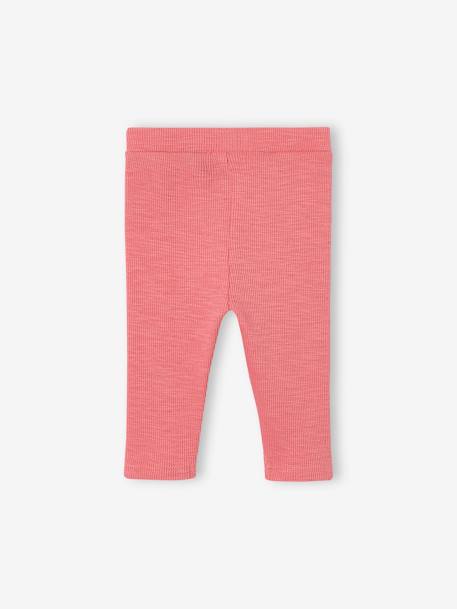 Basic geribde babylegging gemêleerd beige+groen+rozen+rozenhout - vertbaudet enfant 