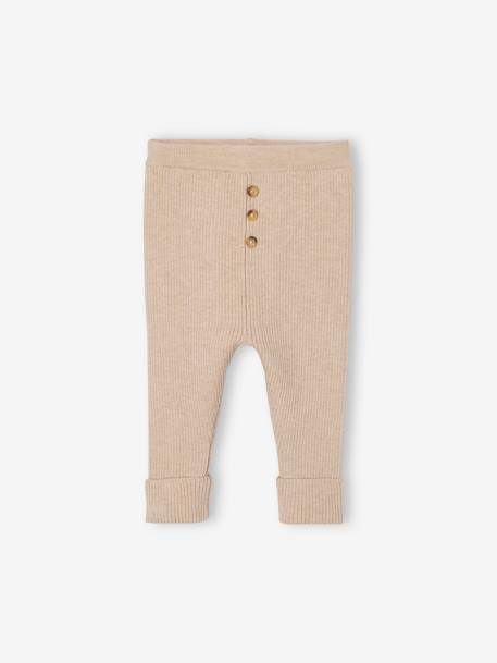 Tricot meegroeilegging baby gemêleerd beige+grijs - vertbaudet enfant 