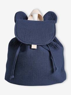 Baby-Accessoires-Personaliseerbare rugzak voor kleuterschool in katoenen gaas met oortjes