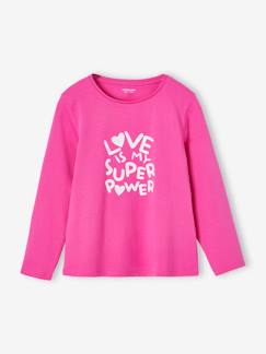 T-shirt met tekst voor meisjes  - vertbaudet enfant