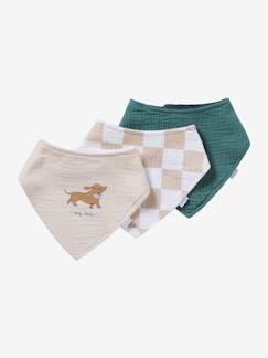 Set van 3 slabbetjes bandana  - vertbaudet enfant