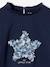 T-shirt met versiering en motief froufrou Oeko-Tex® currygeel+donkergrijs+marineblauw - vertbaudet enfant 