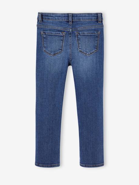 Slim meisjesjeans smal denimgrijs+donkerblauw+middenblauw - vertbaudet enfant 