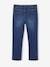 Slim jeans gemiddeld meisjes denimgrijs+donkerblauw+middenblauw - vertbaudet enfant 