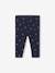 Legging van ribstof met print baby leiblauw+zachtpaars - vertbaudet enfant 