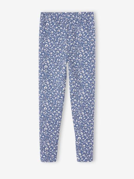 Bedrukte legging voor meisjes beige+blauw, bedrukt+ecru+groen+roze (poederkleur)+smaragdgroen - vertbaudet enfant 