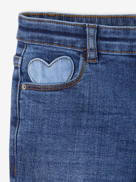 Smalle jeans large meisjes denimgrijs+donkerblauw+middenblauw - vertbaudet enfant 