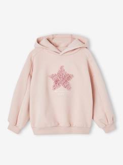 Meisje-Sweatshirt met capuchon fantasiemotief meisjes